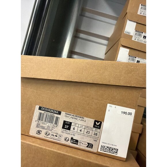 Veja Dekkan Alveomesh Sneaker Tent & Pierre Purple Womens Size 6 US - Picture 16 of 16